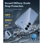 Entronix Case Compatible with Galaxy S25 FE - [Hard Back] Clear Cover