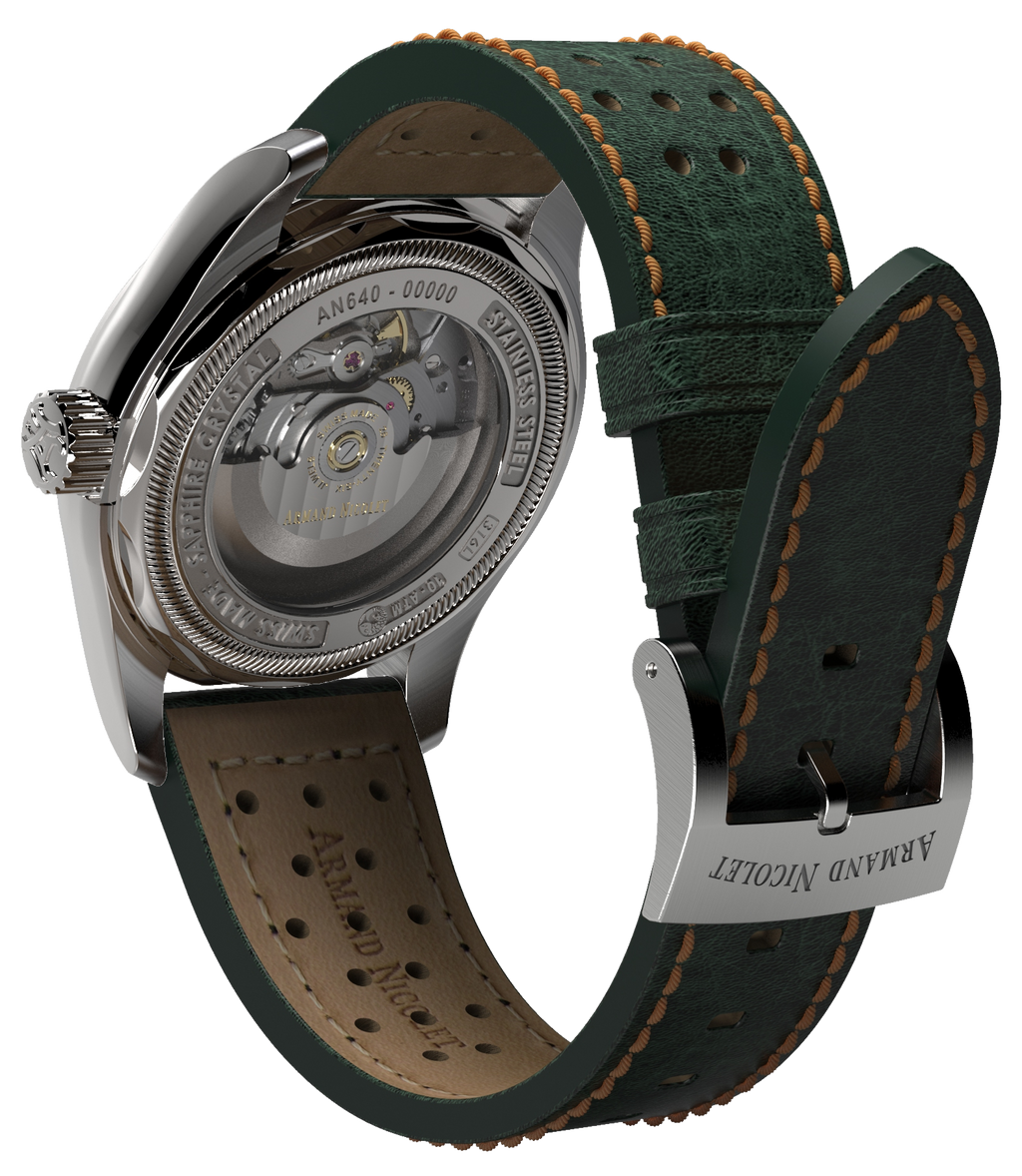 Armand Nicolet Men's Watch MM2 Date 43mm Green