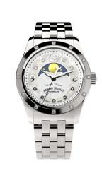 Armand Nicolet Ladies Watch M03 Moonphase 34mm Silver White