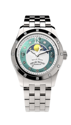 Armand Nicolet Ladies Watch M03 Moonphase 34mm Silver Green