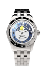 Armand Nicolet Ladies Watch M03 Moonphase 34mm Silver Blue