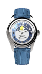 Armand Nicolet Ladies Watch M03 Moonphase 34mm Blue Silver