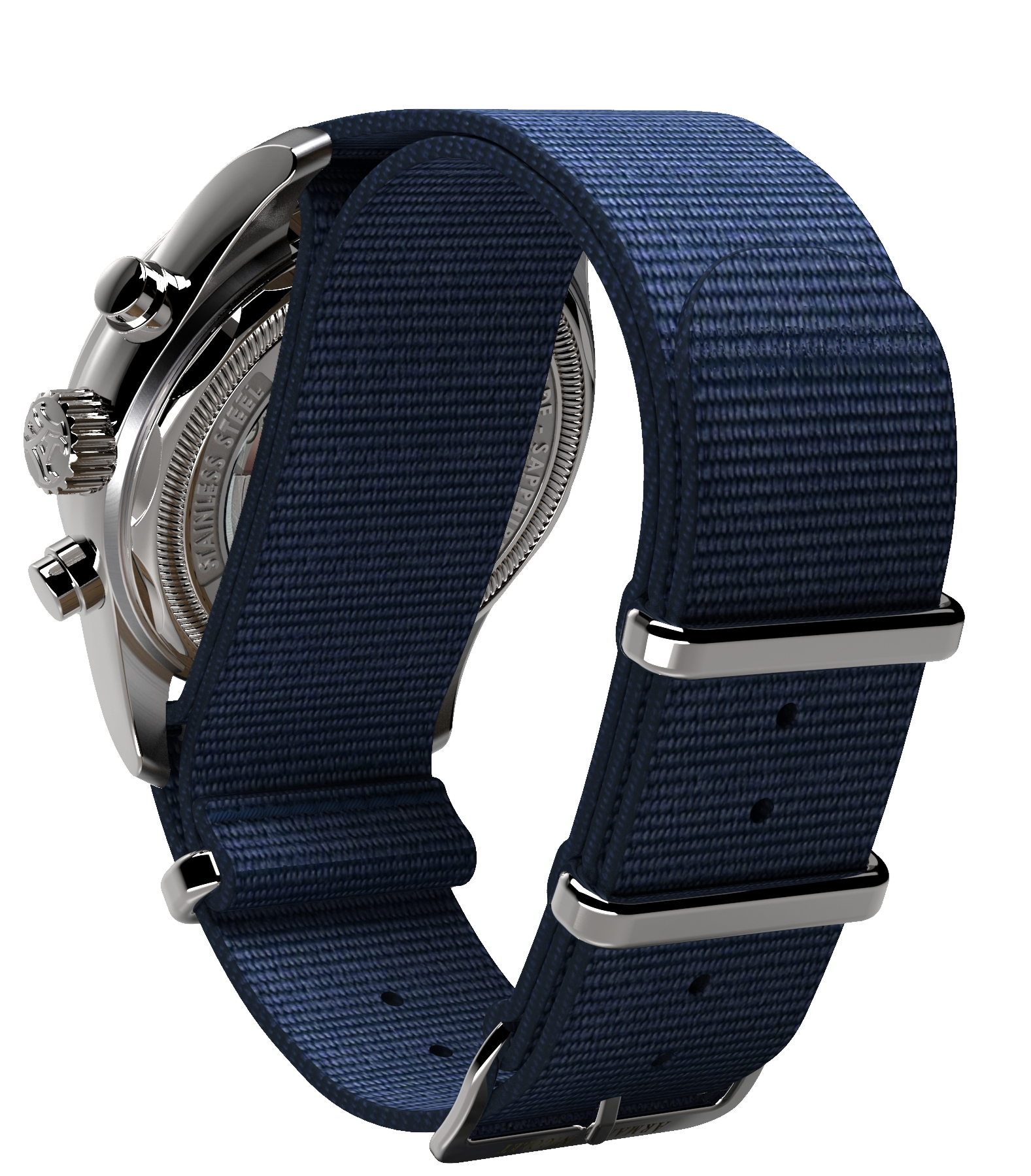 Armand Nicolet Men's Watch MM2 Chronograph 43mm Blue