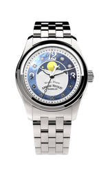 Armand Nicolet Ladies Watch M03 Moonphase 34mm Silver Blue