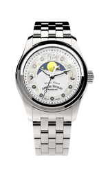 Armand Nicolet Ladies Watch M03 Moonphase 34mm Silver White