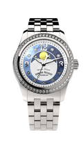 Armand Nicolet Ladies Watch M03 Moonphase 34mm Silver Blue