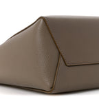 Soft Grained Calfskin Small Sangle Bucket Bag Taupe
