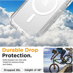 Entronix [Magnetic] Case Compatible with iPhone 14 Pro Max - [Clear] Triple-Layer Heavy Duty Protection