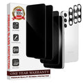 Entronix Anti-Spy Privacy Screen Protector & Camera Lens Protector Compatible with Galaxy S25 Plus - 6-Piece Combo