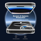 Entronix Bundle Compatible with iPhone 13 Pro - [Magnetic] Clear Case & 2 Clear Screen Protectors