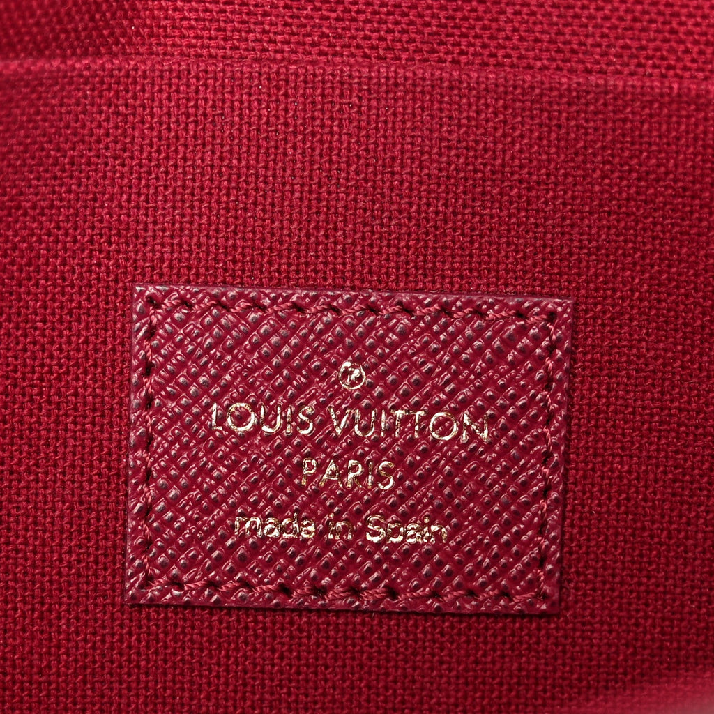Monogram Pochette Felicie Chain Wallet Fuchsia