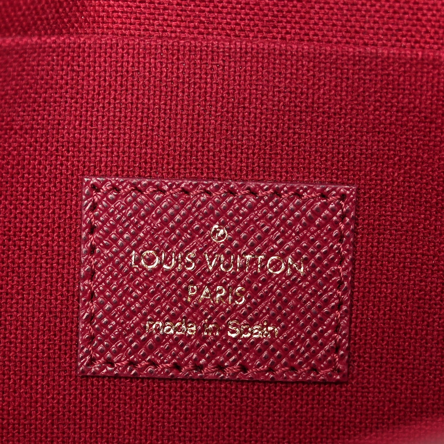 Monogram Pochette Felicie Chain Wallet Fuchsia