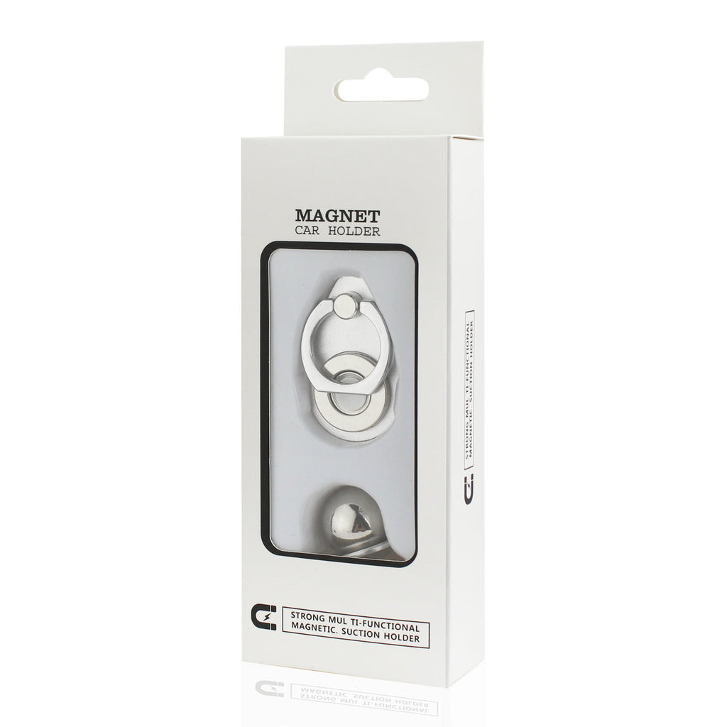 360 Degree Rotating Magnet Car Holder In Silver