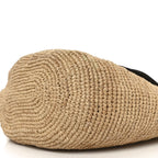 Raffia Mini Slit Tote Bag Natural Tan