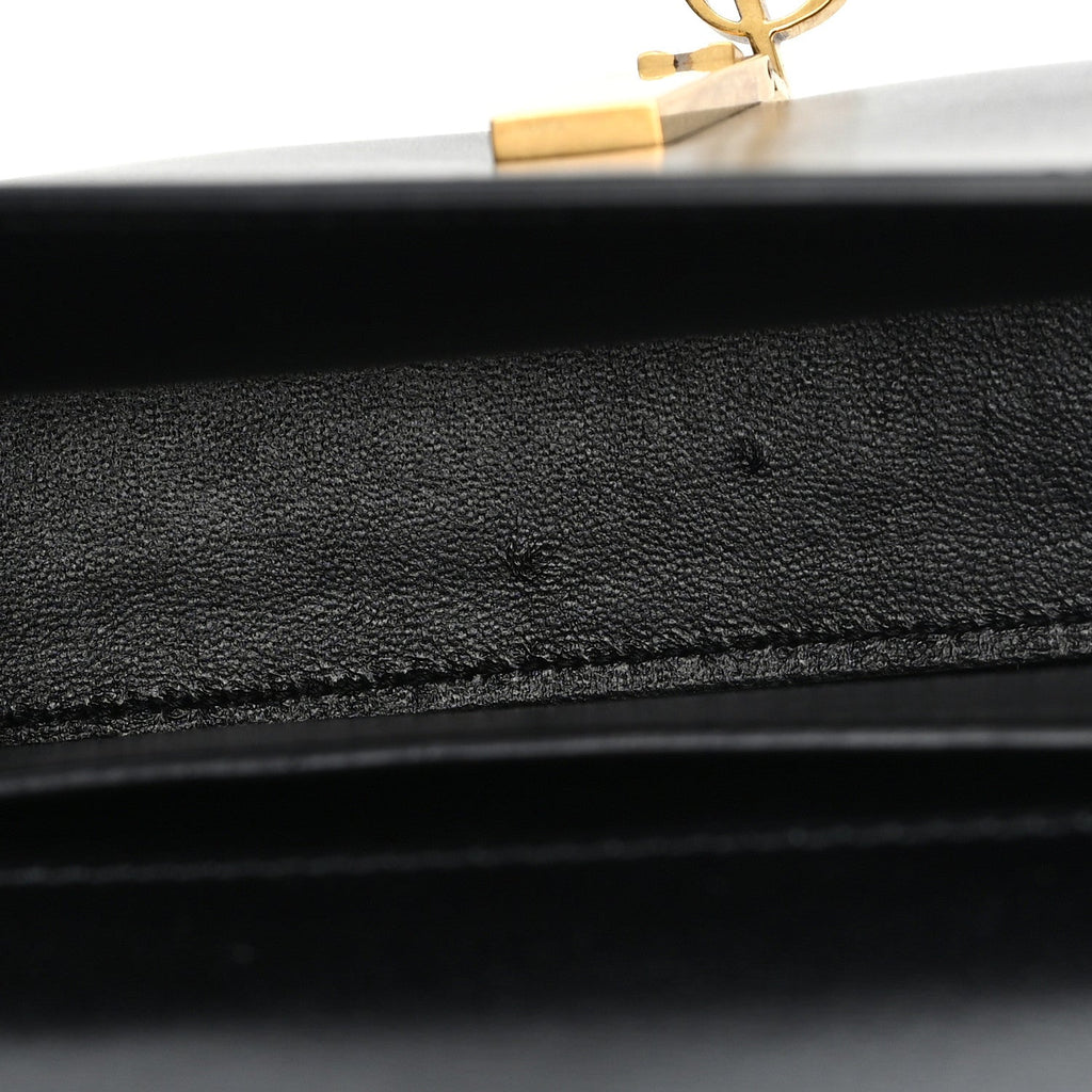 Box Calfskin Mini Voltaire Shoulder Bag Black