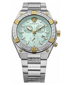 Versace Men's Watch Greca Sporty Chronograph 46mm Blue Turquoise