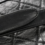 Aged Calfskin Quilted Small Gabrielle Hobo Black