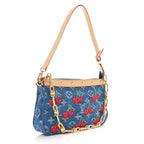 LV X TM Monogram Denim Cerises Pochette Accessories Blue
