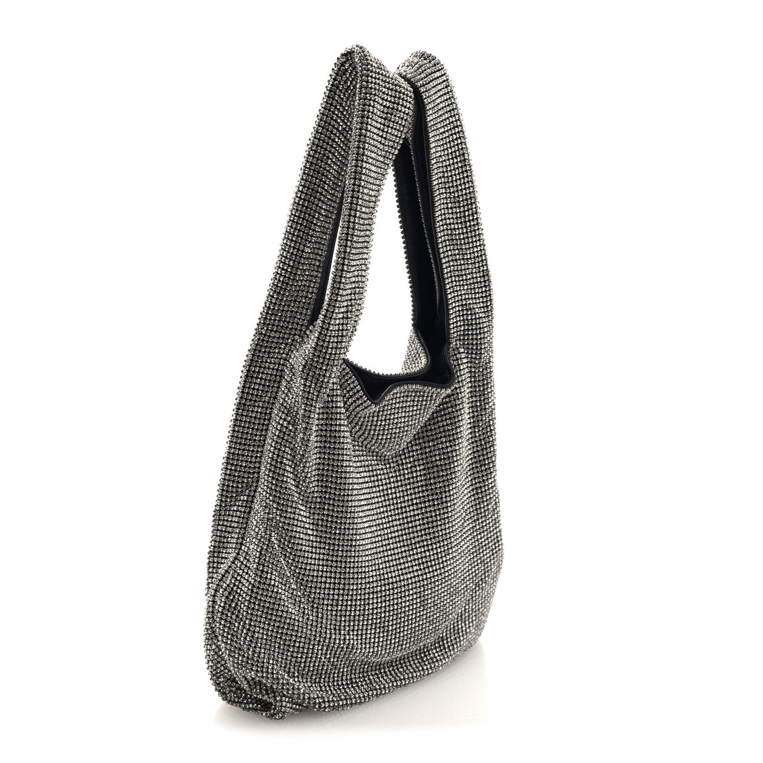 Crystal Wanglock Mini Shopper Silver
