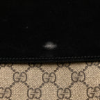 GG Supreme Monogram Medium Dionysus Shoulder Bag Black