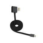 Reiko Micro Usb Piggyback Flat Liberator Usb Cable 3.2Ft In Black