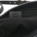 GG Monogram Web Flat Messenger Bag Black