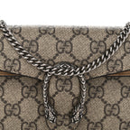 GG Supreme Monogram Super Mini Dionysus Shoulder Bag Taupe
