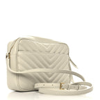Calfskin Matelasse Monogram Lou Camera Bag Crema Soft
