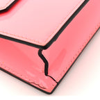 Patent Calfskin Small Elisa Baguette Bubble Gum