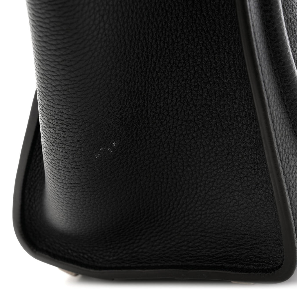Drummed Calfskin Micro Luggage Black