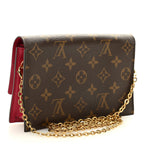 Monogram Flore Chain Wallet Fuchsia