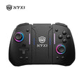 Wireless Ergonomic Game Controller with RGB Lighting for Nintendo Switch - Black