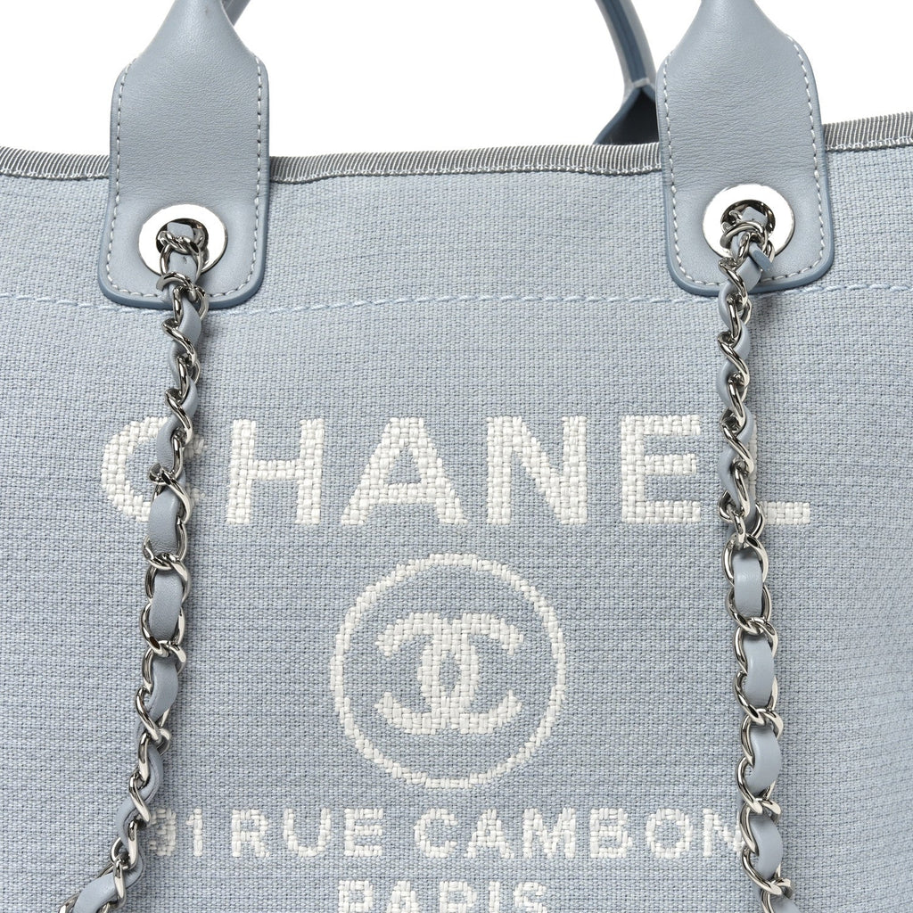 Mixed Fibers Small Deauville Tote Light Blue