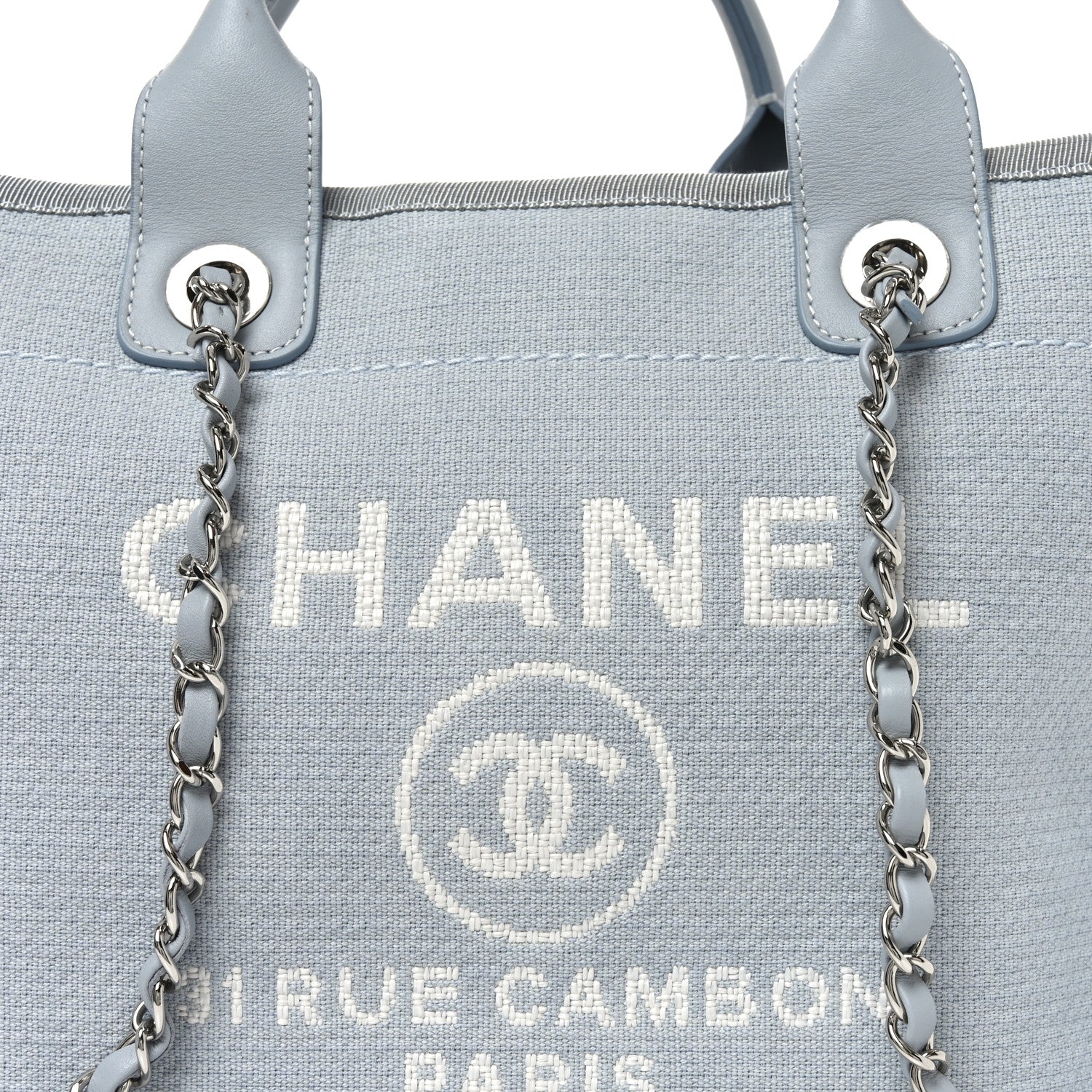 Mixed Fibers Small Deauville Tote Light Blue