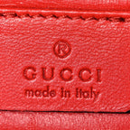 Patent Microguccissima Small Broadway Clutch Red