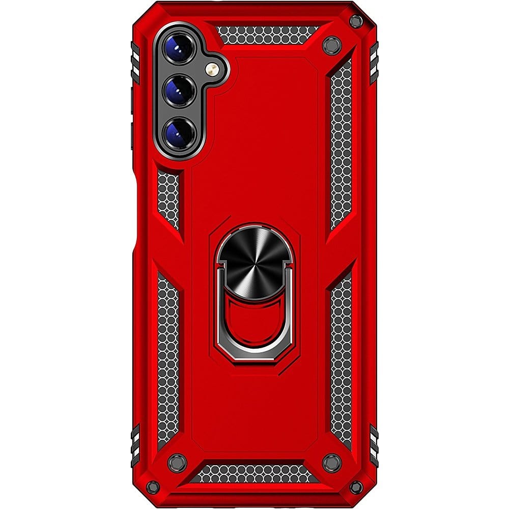 SAHARA - Military Kickstand Series with Belt Clip Case for Samsung Galaxy A14 5G - Red