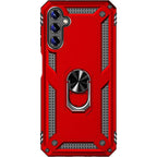 SAHARA - Military Kickstand Series with Belt Clip Case for Samsung Galaxy A14 5G - Red
