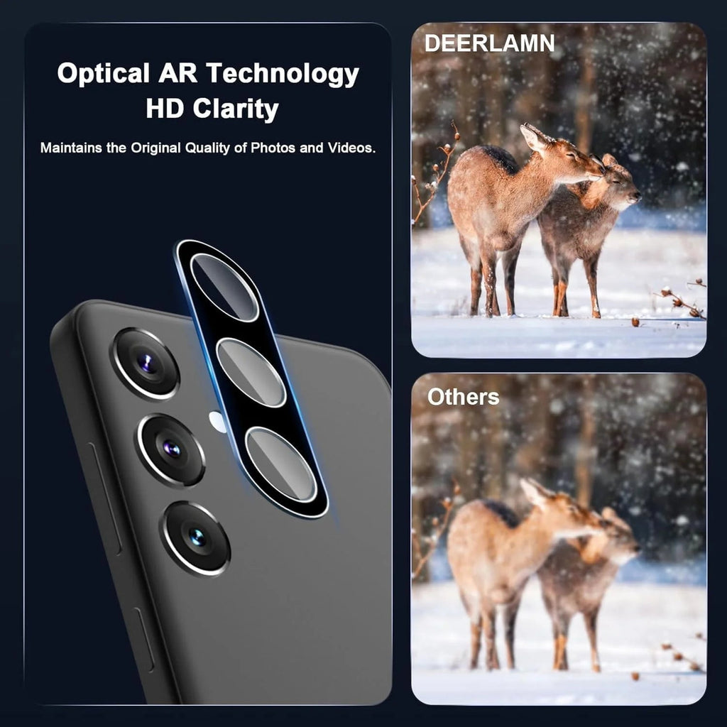 Entronix Clear Camera Lens Protector Compatible with Galaxy S25 - 3-Piece Combo