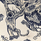 Canvas Embroidered Large Dioriviera Toile De Jouy Book Tote Blue