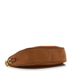 Re-Nylon Saffiano Demi-lune Shoulder Bag Brandy