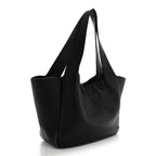 Grained Deerskin Bea Tote Black