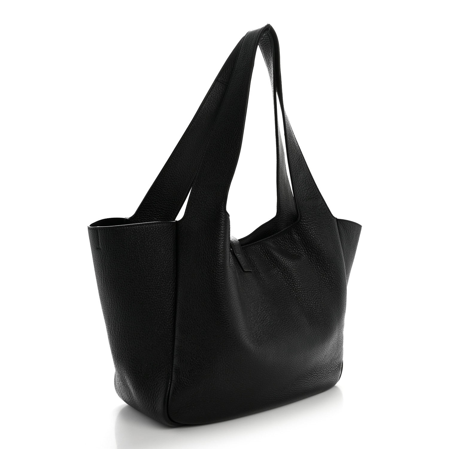 Grained Deerskin Bea Tote Black