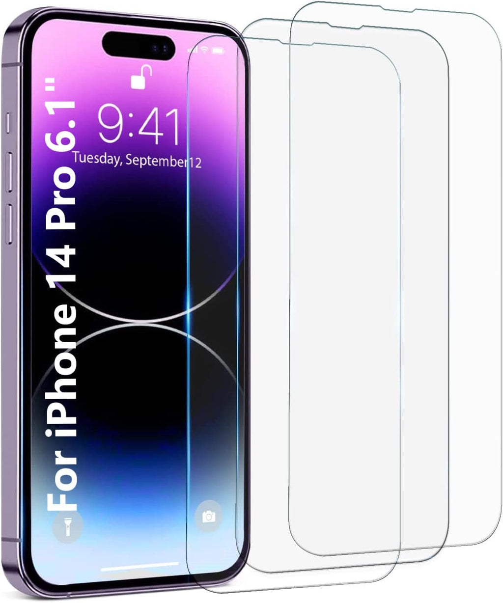 SAHARA - ZeroDamage Ultra-Strong Tempered Glass Screen Protector (2-Pack) - iPhone 14 Pro