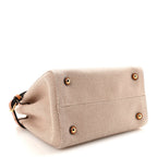Jacquard Canvas Small Vlogo Antibes Shopping Bag Camel Natural
