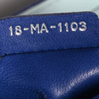Lambskin Cannage Medium Miss Dior Flap Blue