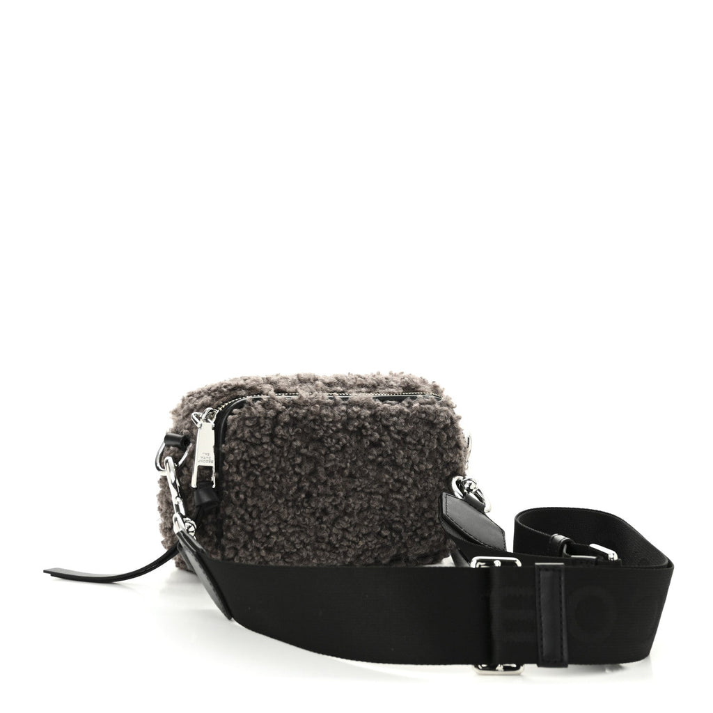 Shearling Snapshot The Teddy Camera Bag Grey