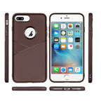 Apple Iphone Xr Tpu Leather Feel Case Leather Fit Flexible Slim Premium Case In Brown