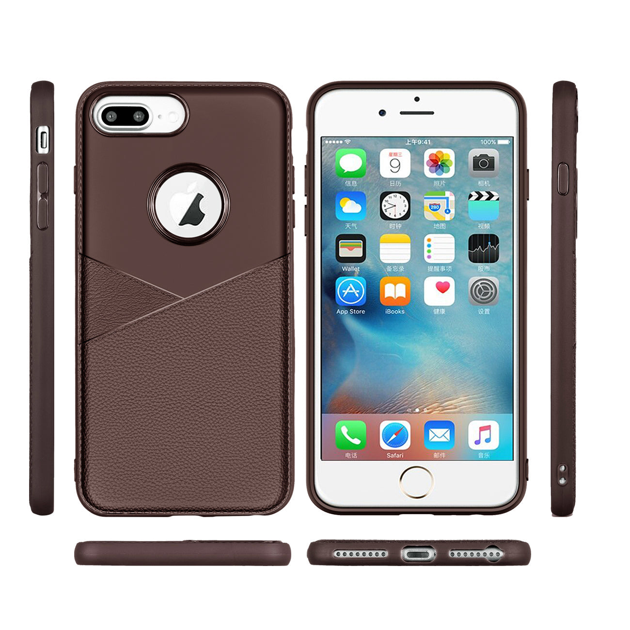 Apple Iphone Xr Tpu Leather Feel Case Leather Fit Flexible Slim Premium Case In Brown