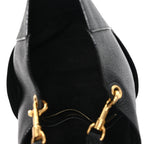Soft Grained Calfskin Sangle Bucket Bag Black