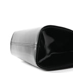 Brushed Calfskin Mini Wanda Top Handle Bag Black